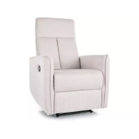 Izlaižams atpūtas krēsls NIKOS BREGO gaiši bēšs